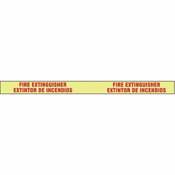 GRAINGER APPROVED Floor Tape Red/Yellow 3 inx15 ft Roll, 9CLG0