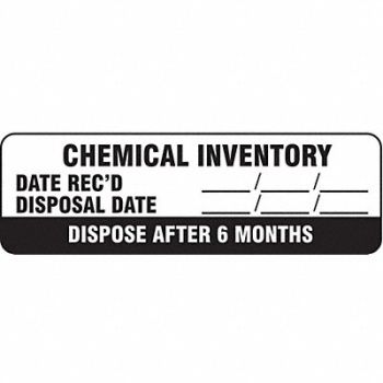 HARRIS INDUSTRIES Hazard Label 2-7/8 in W PK500, 9CN51