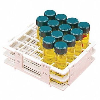 SP SCIENCEWARE LABORATORY RACK VIAL NO-WIRE 25 MM Poly, 9CNA7