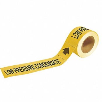 BRADY Pipe Marker Low Pressure Condensate, 9CNZ0