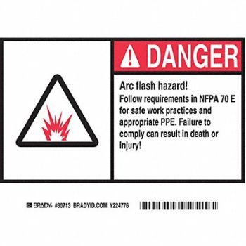 BRADY Label 5 inx7 in Polyester PK5, 9CP03