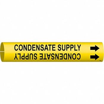 BRADY Pipe Marker Condensate Supply 13/16in H, 9CPL5