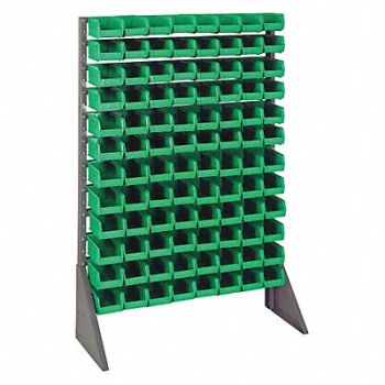 QUANTUM STORAGE SYSTEMS F1609 BinRailFlrRck 15inx54inx36in LdCp 50 lb, 9CPW5
