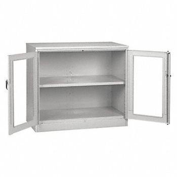 TENNSCO Storage Cabinet 42 x48 x24 LtGry 2Shlv, 9CTN9