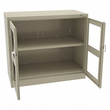 TENNSCO Storage Cabinet 42 x48 x24 Sand 2Shlv, 9CUR6