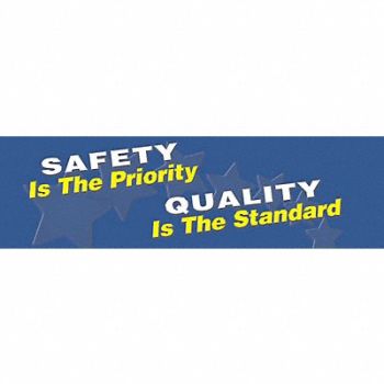 ACCUFORM Safety Banner 28in x 96in Poly Sheeting, 9CZ22