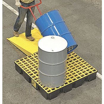 GRAINGER APPROVED Drum Spill Cntnmnt Pallet 4 Drum 8k lb., 9DM41