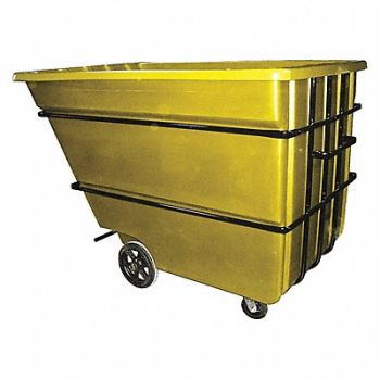 GRAINGER APPROVED Tilt Truck Heavy-Duty 2-1/4 cu yd. Ylw, 9DPA3