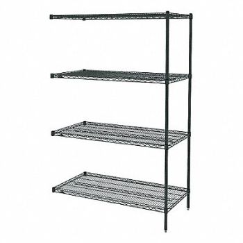 METRO Wire Shlv Unit Cap 500 lb 24inx63inx24in, 8AAZ6