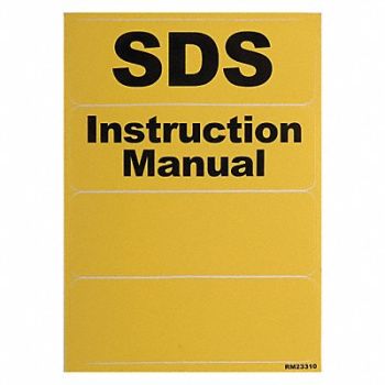 JUSTRITE Label Pack Yellow, 9DTJ5