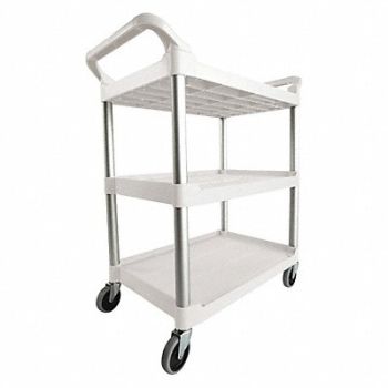 RUBBERMAID COMMERCIAL PRODUCTS Utility Cart 200 lb Load Cap. Plastic, 9DTT2