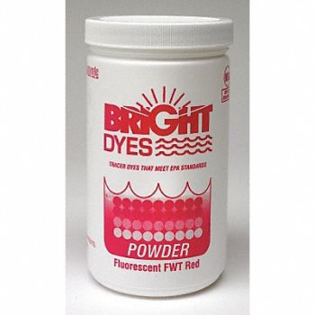 BRIGHT DYES Dye Tracer Powder Fluorescent Red 1 lb, 9DTY7