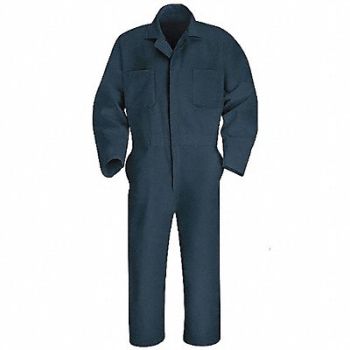VF WORKWEAR Coverall Chest 52In. Navy, 9DV07