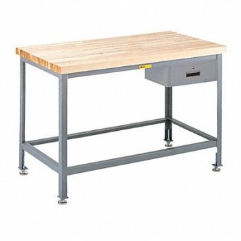 LITTLE GIANT Workbench Butcher Block 48 W 24 D, 9GH41