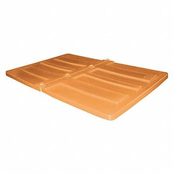 GRAINGER APPROVED Truck Lid Orange Fits 59-2/5 cu ft., 9DVT6
