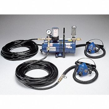 ALLEGRO Supplied Air Pump Package Half Mask, 9DXP5