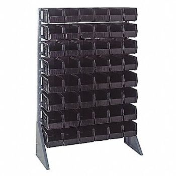 QUANTUM STORAGE SYSTEMS E1532 BinRailFlrRck 15inx54inx36in LdCp 37 lb, 9DY61