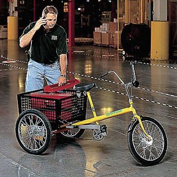 GRAINGER APPROVED Tricycle 20 Wheel Yellow, 8ZCD5