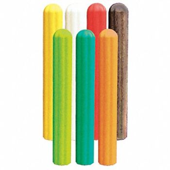 GRAINGER APPROVED Bollard Cover 8 In Dia 72 In H Yellow, 3JJC2