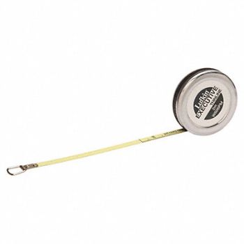 CRESCENT LUFKIN Tape Measure 6mm x 2m Silver cm/mm, 9EWD1