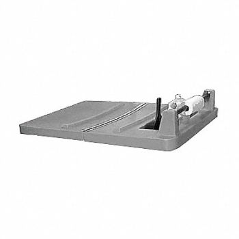 GRAINGER APPROVED Cube Truck Lid Gray Fits 25 cu ft., 9PT58