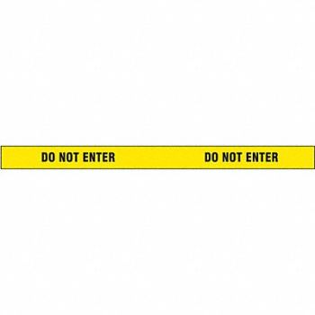 GRAINGER APPROVED Barricade Tape Yellow/Black 180ft x 2 In, 9EXU8