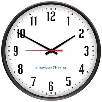 AMERICAN TIME Wall Clock Analog Battery, 9EXY7