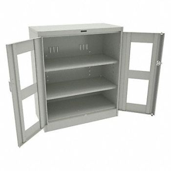 TENNSCO Storage Cabinet 42 x36 x18 LtGry 2Shlv, 9EZ80