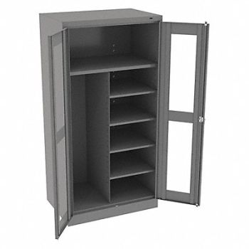 TENNSCO Combo Wardrobe Cab 72 H 36 W Medium Gray, 9EZ91