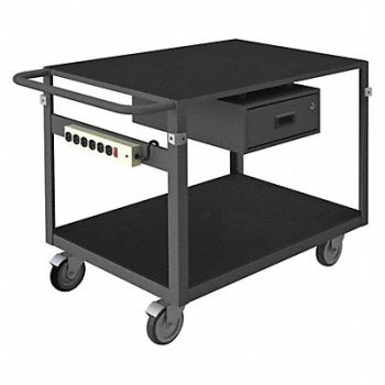 GRAINGER APPROVED Instrument Cart 1 000 lb Steel, 9F658