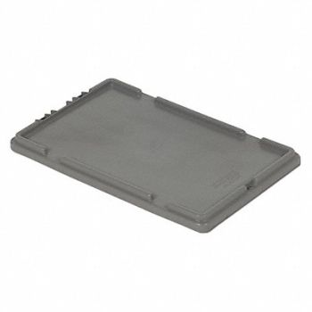 LEWISBINS Lid Gray Polyethylene 20.4 in, 9F858