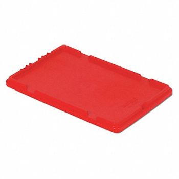 LEWISBINS Lid Red Polyethylene 20.4 in, 9F859