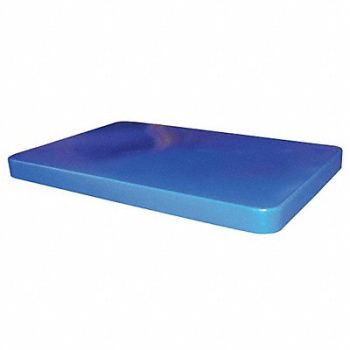 GRAINGER APPROVED Cube Truck Lid Blue Fits 10 cu ft., 9F869
