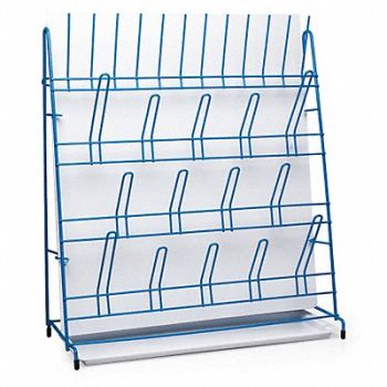 SP SCIENCEWARE Lab Rack Drain 19X16.75X6.5 Poly Blue, 9FAP7