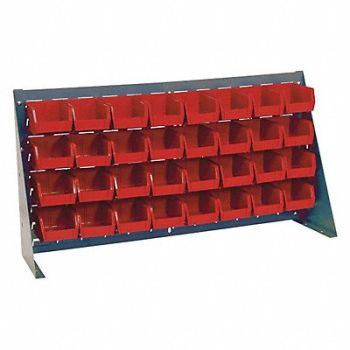 QUANTUM STORAGE SYSTEMS Louvrd Bnch Rk 1/4x20x36in LdCap 150lb, 9FD88