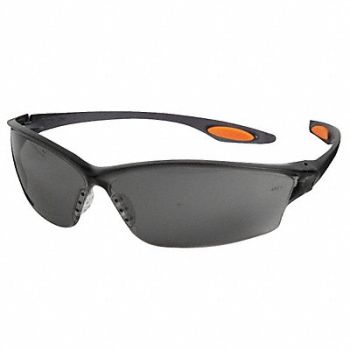 GRAINGER APPROVED Safety Glasses Gray, 9G285