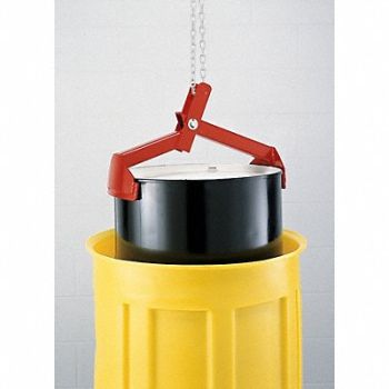 BASCO Drum and Pail Lifter Vertical Steel, 8NCJ7