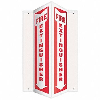 ACCUFORM Fire Extinguisher Sign 18X3-1/2 PS, 772W29