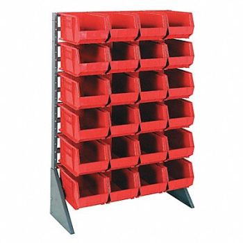QUANTUM STORAGE SYSTEMS F1613 BinRailFlrRck 15inx54inx36in LdCp 50 lb, 9GN78