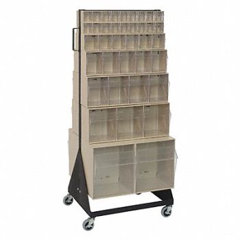 QUANTUM STORAGE SYSTEMS Bin Storage Rack Powder Coated 52 in, 9GU05