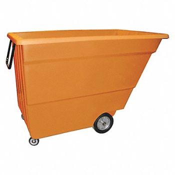 GRAINGER APPROVED Tilt Truck Light-Duty 1-3/4 cu yd Orange, 9GW62