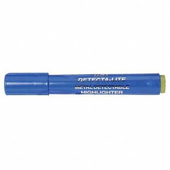 DETECTAPRO Metal Detectable Highlighter Yellow PK10, 9GZ40
