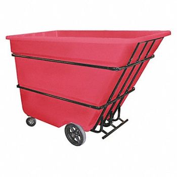 GRAINGER APPROVED Tilt Truck Heavy-Duty 1-3/4 cu yd Green, 9HN75