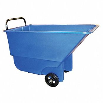 GRAINGER APPROVED Tilt Truck Lt-Duty 1/3 cu yd 275 lb Blue, 9HT96