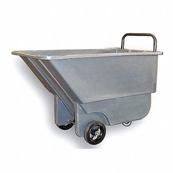 GRAINGER APPROVED Tilt Truck Lt-Duty 1/3 cu yd 275 lb Gray, 8RHX3
