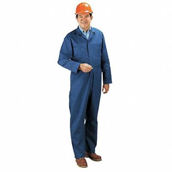 GRAINGER APPROVED Coverall Chest 50In. Navy, 9W519