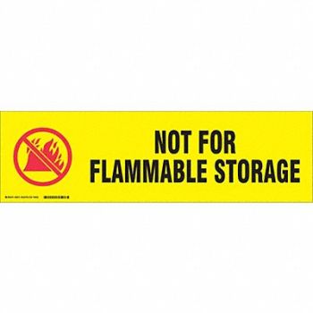 BRADY Label 7 in x 24 in Polyester, 9HUZ9