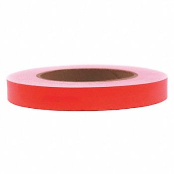 ROLL PRODUCTS Masking Tape 1 W 60 yd L Red, 9HW37