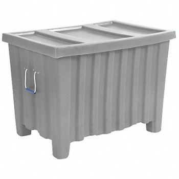MYTON INDUSTRIES Bulk Container Gray, 9J718