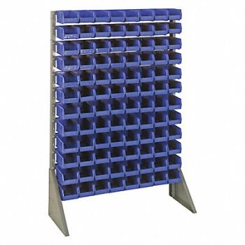 QUANTUM STORAGE SYSTEMS F1608 BinRailFlrRck 36inx54inx15in LdCp 50 lb, 9JDE2
